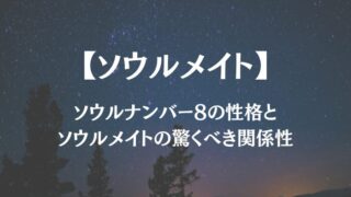 ソウルナンバー 8 ソウルメイト