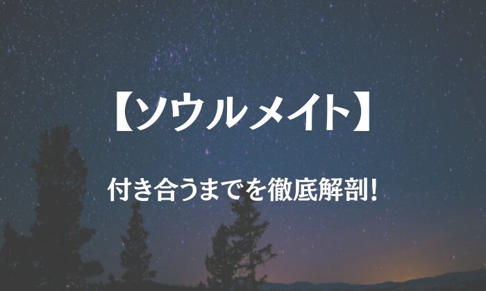 ソウルメイト 付き合うまで